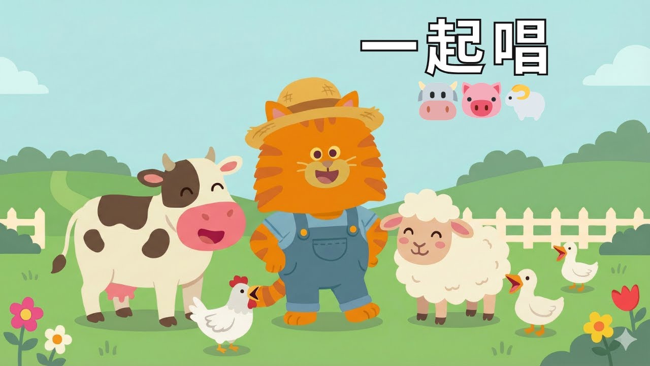 Old McDonald Had a Farm (Farm Animals Mix) | Fun & Interactive English Song for Toddlers (0–3)