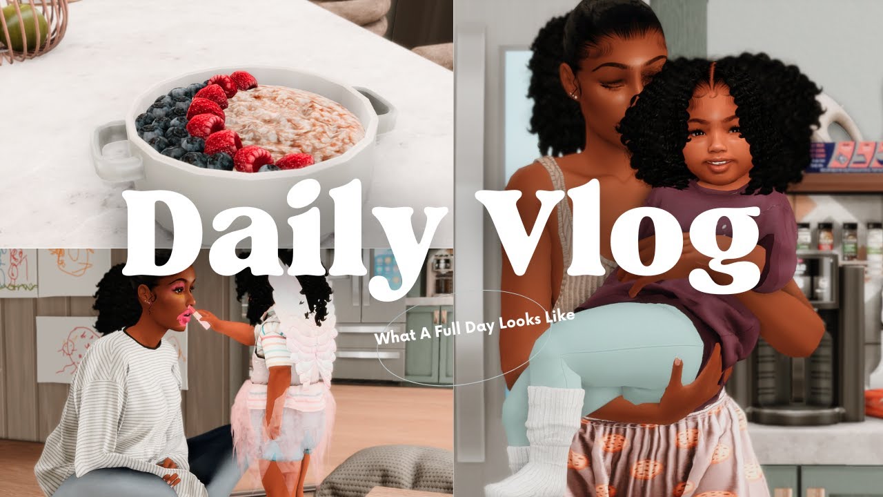 An Ordinary Day With My Baby Girl 🧃 - The Sims 4