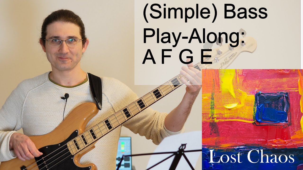 12/21 - Simple Bass Play-Along - Learning to play the guitar
