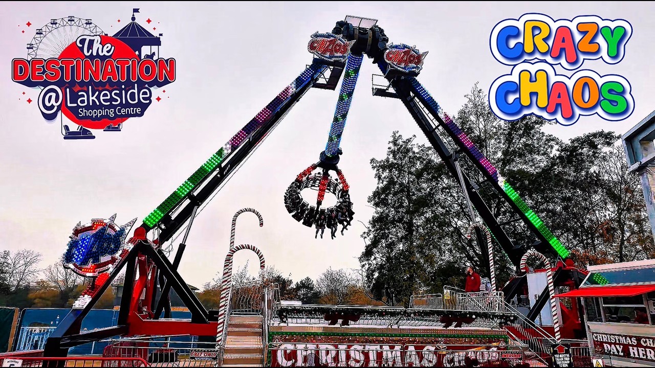 Crazy Chaos Christmas Ride at The Destination Lakeside England