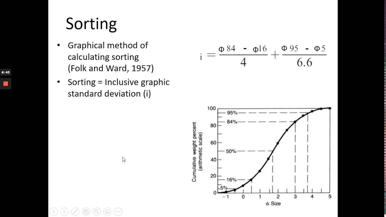 Sedimentology Lecture 2, Texture: Grain Sorting