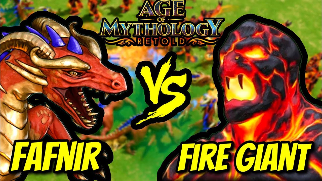 200 FAFNIR vs 200 FIRE GIANTS | Age of Mythology: Retold