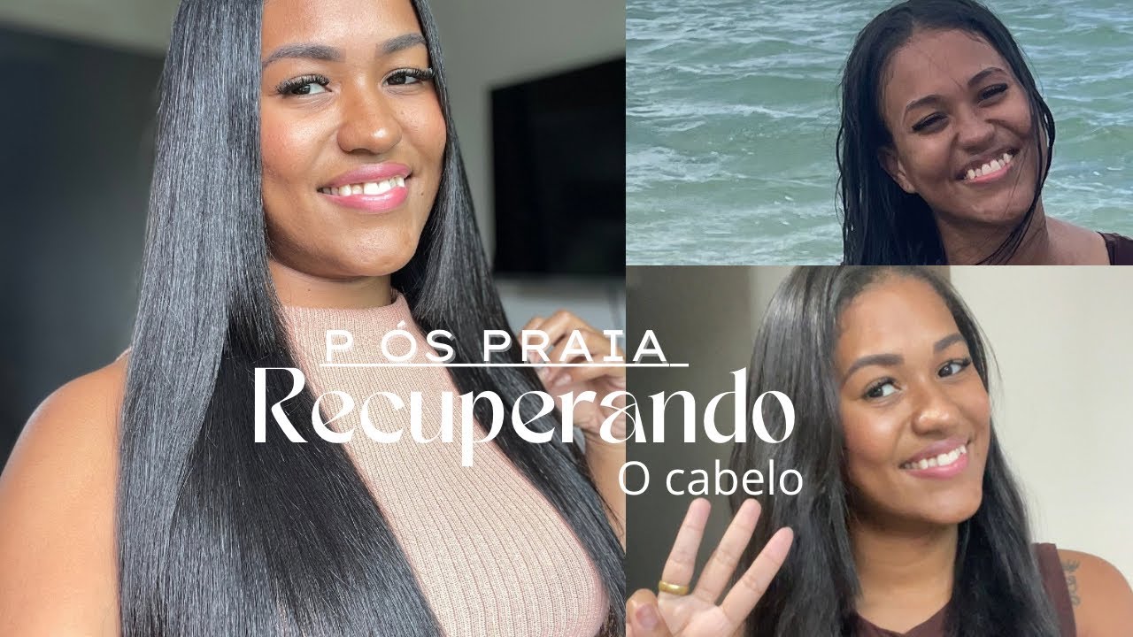Recuperação capilar pós praia | Umectação, Acidificação e Fortificação