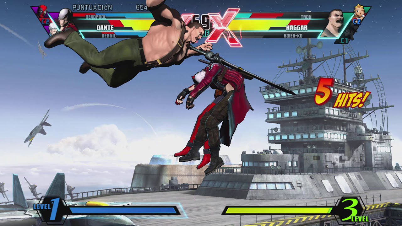 ULTIMATE MARVEL VS. CAPCOM 3 PS5 Gameplay 4K Español