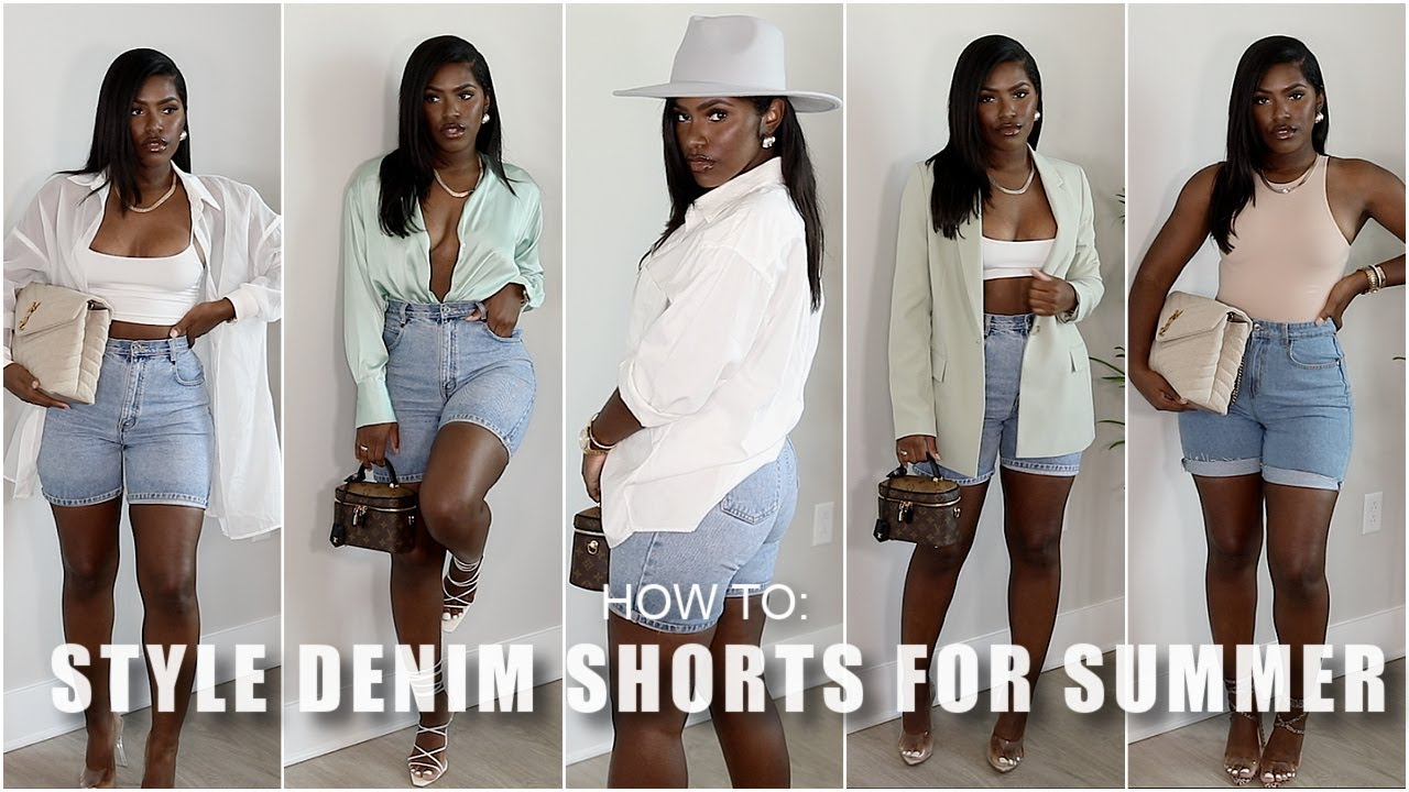 HOW TO : STYLE DENIM SHORTS FOR SUMMER | BASICS, CHIC, & ELEVATED LOOKS | iDESIGN8