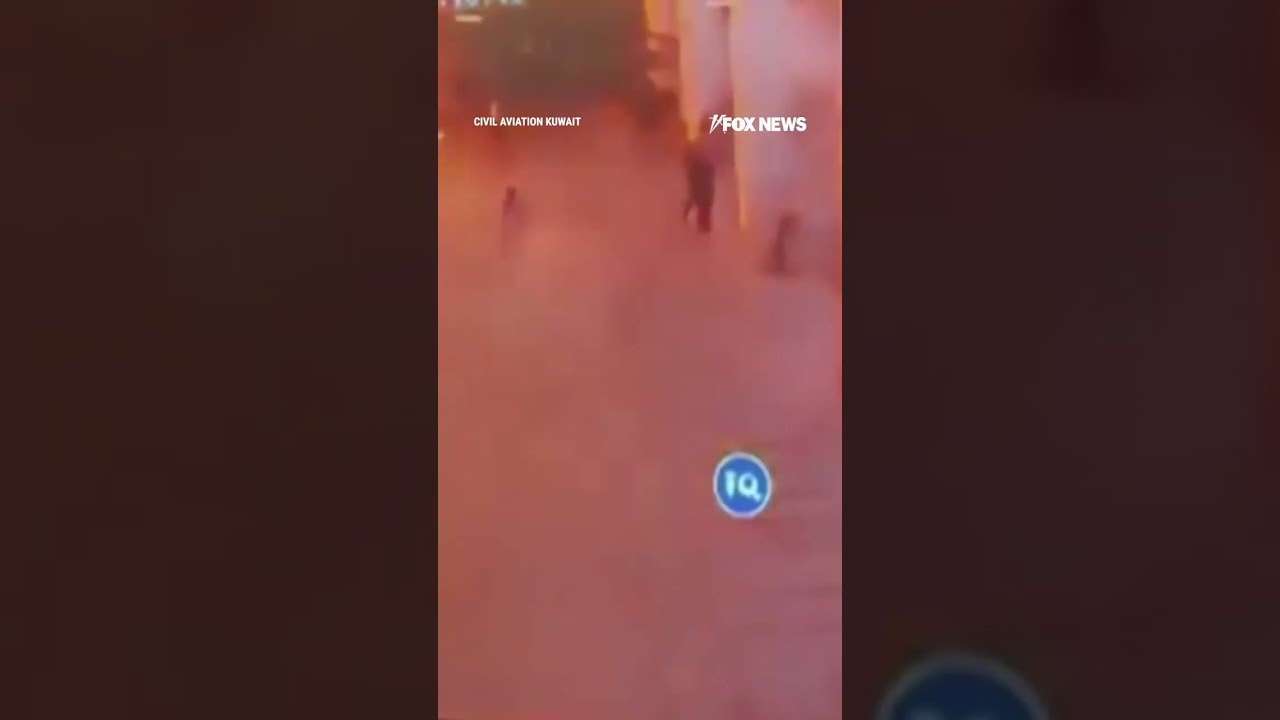 JARRING video shows Iranian drone striking Kuwait airport #shorts #foxnews #world #iran