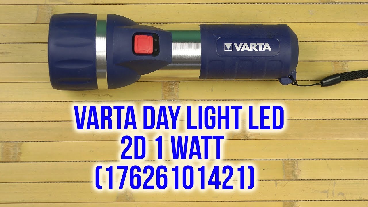 Распаковка Varta Day Light LED 2D 1 Watt 17626101421