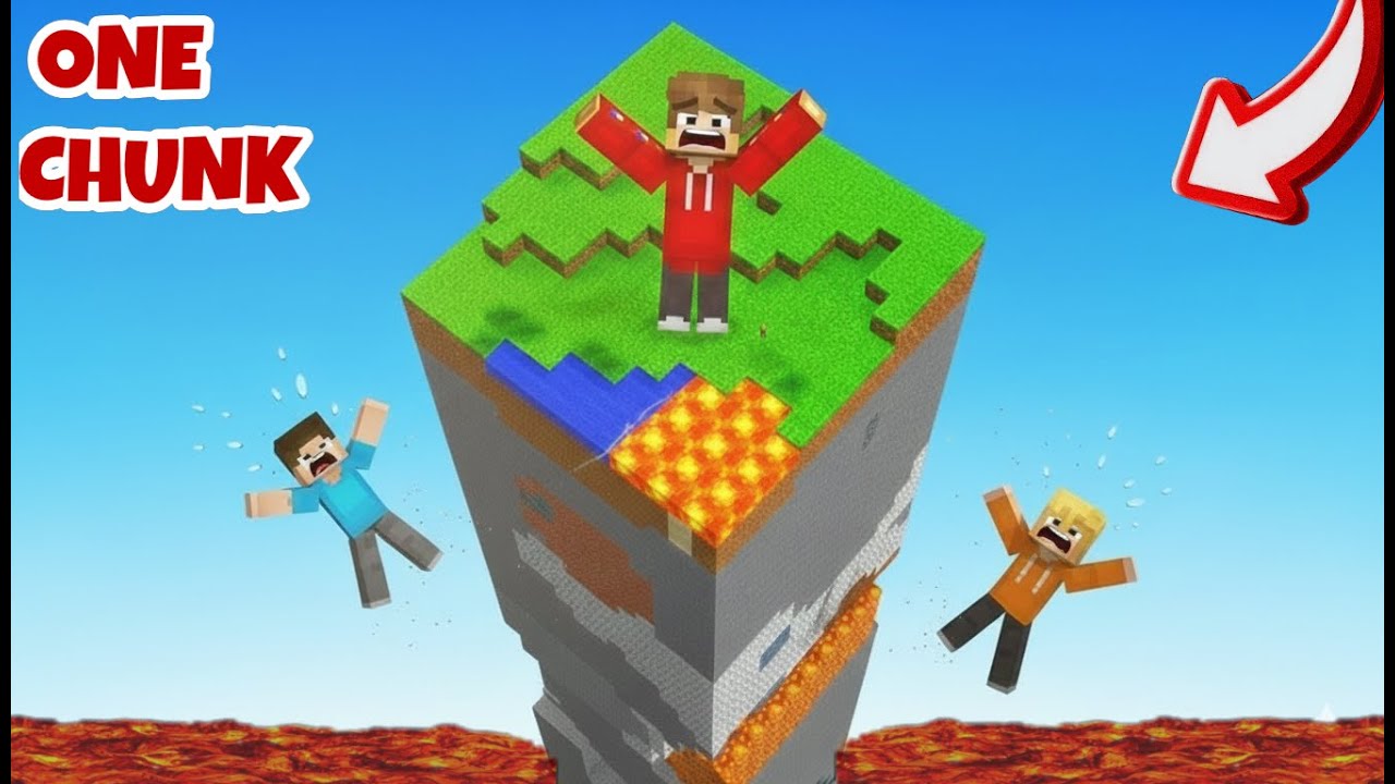 SUPRAVIETUIESC intr un CHUNK in Minecraft - ! ( HAOS )