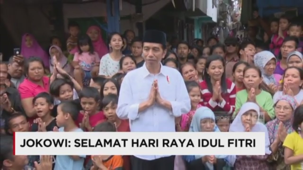 Salah Terus, Presiden Jokowi di Behind The Scene Ucapan Selamat Hari Raya Idul Fitri