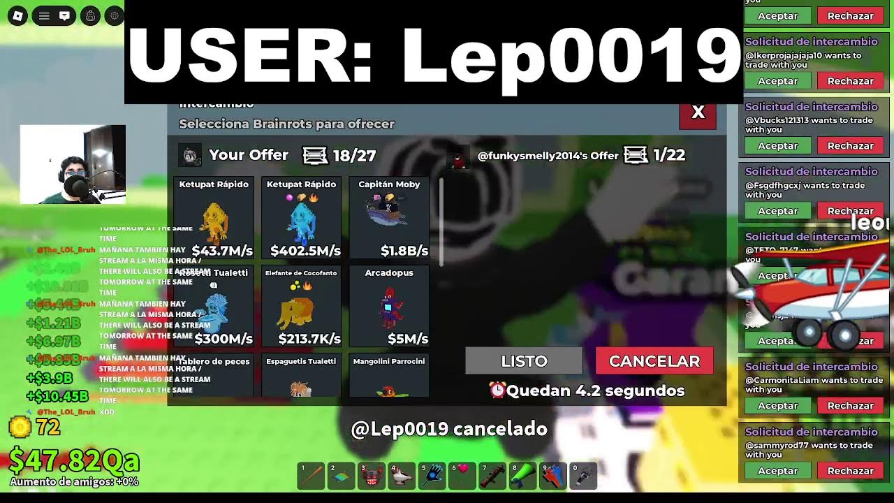 LIVE 🔥 Steal a Brainrots TRADING | CRAZY OP Trades en la Máquina 😱