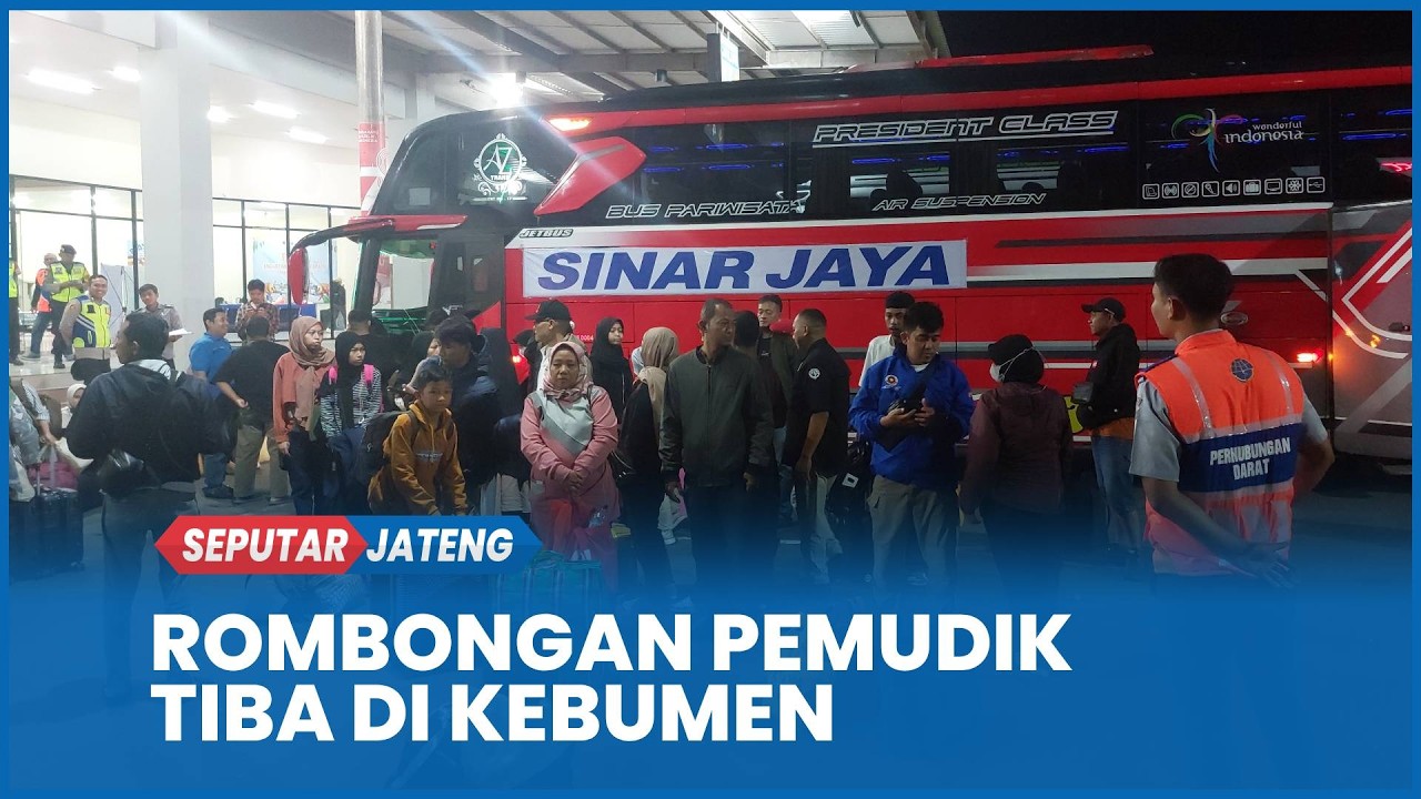 Rombongan Pemudik Tiba di Kebumen