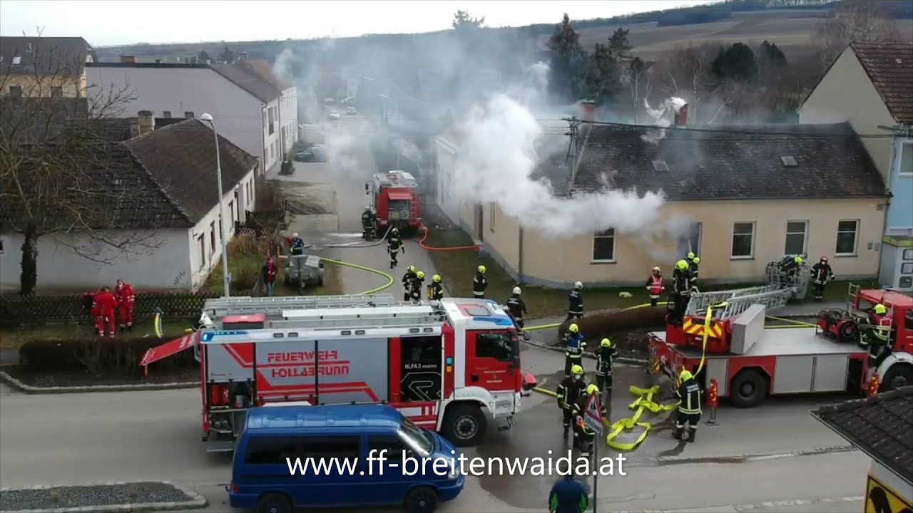 Wohnhausbrand in Breitenwaida am 26.01.2021