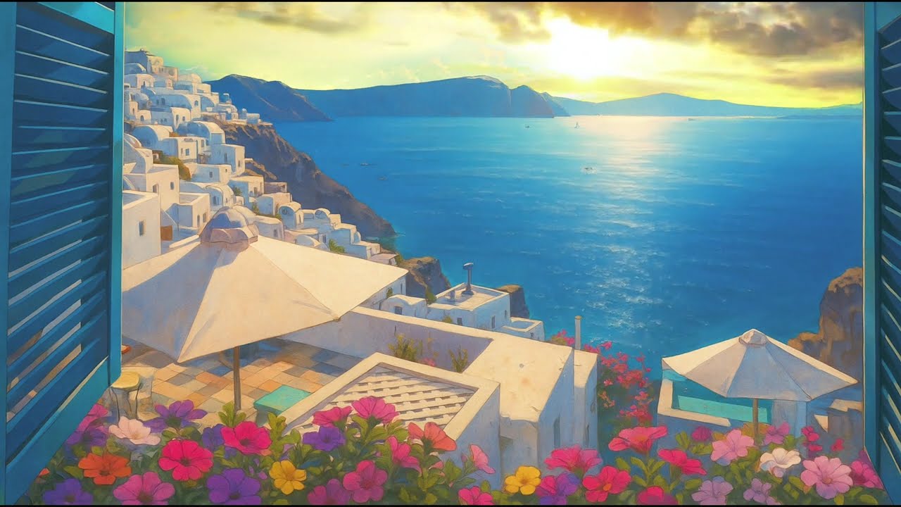 You are in Santorini for the Summer 🎶 | Greece Music Vibes