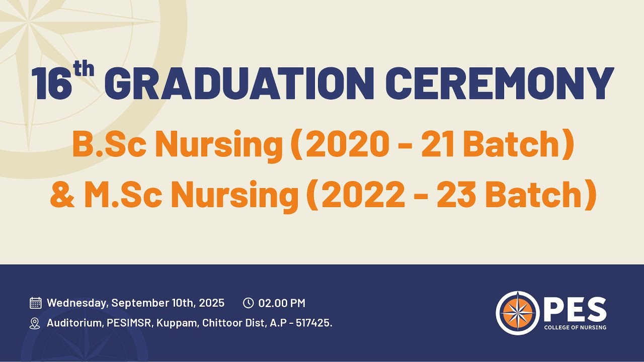 16th Graduation Day 2025 | PESCON Kuppam | Live || @PESIMSRKuppam