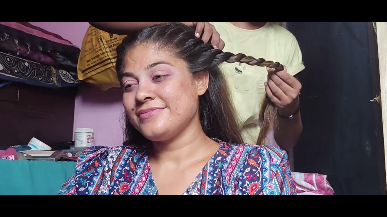 Student practice hairstyle makeup #plz_subscribe_my_channel