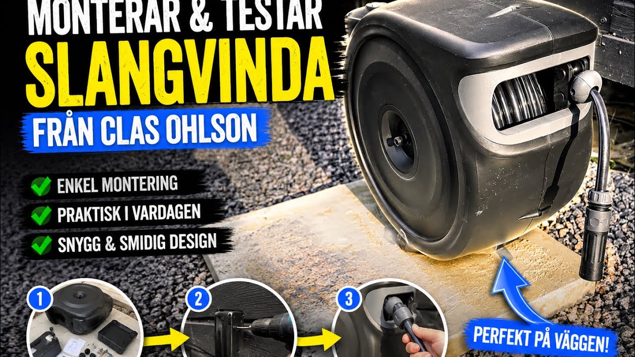 TESTAR Clas Ohlsons 40 meter Automatika Slangvinda