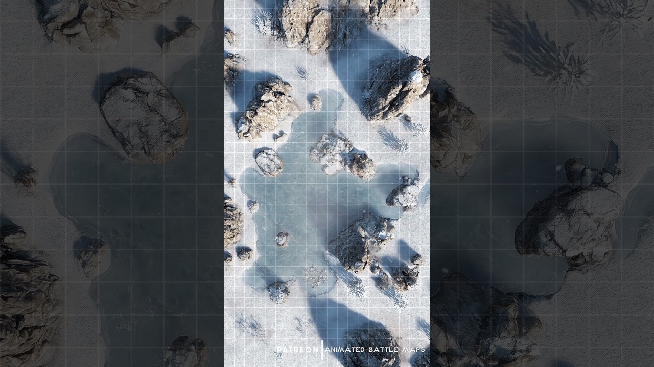 D&D | Frostcleft Part 2 Grid | Animated Battle Maps