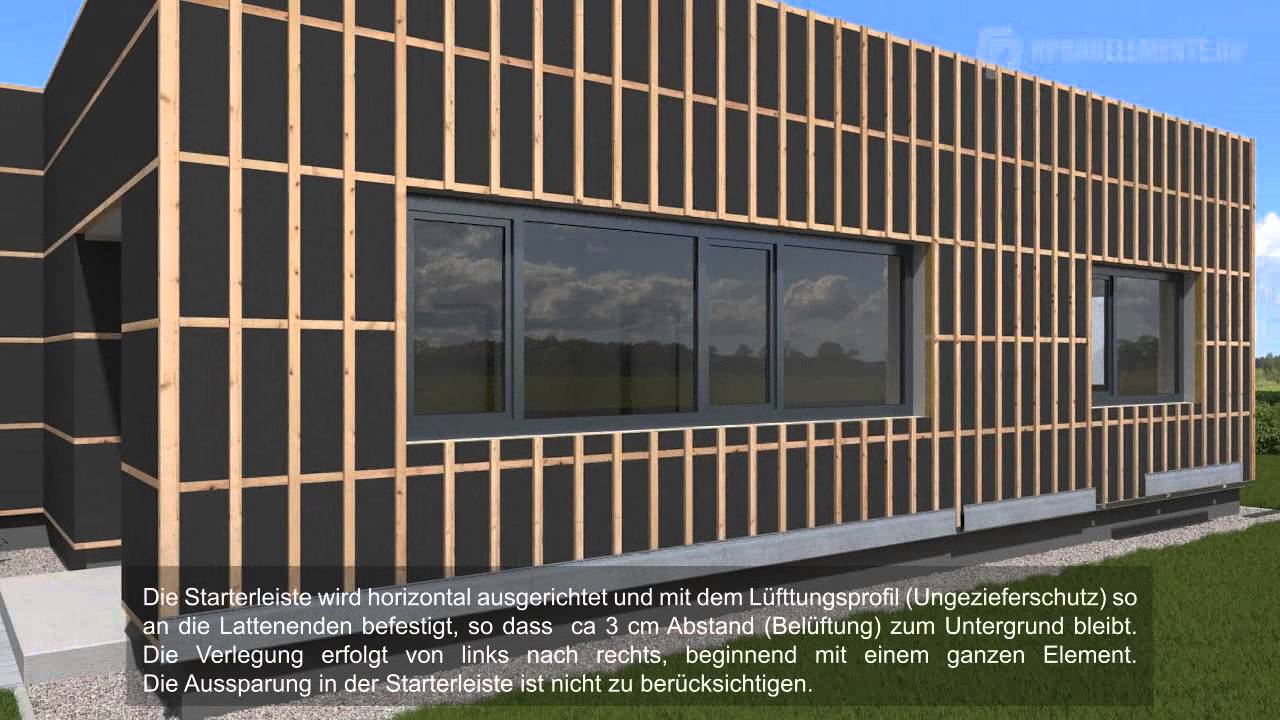 Fassadensysteme in Holzoptik Zierer Montagevideo