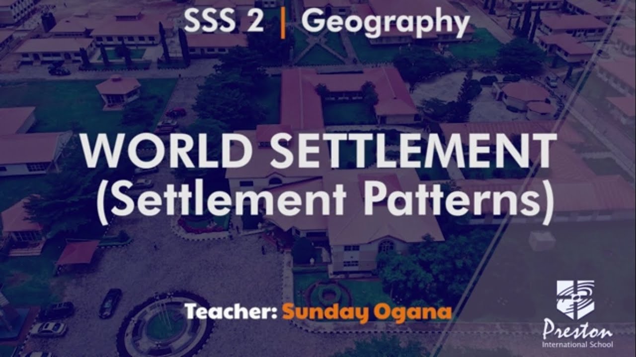 World Settlement Settlement Patterns - SSS2 Geography