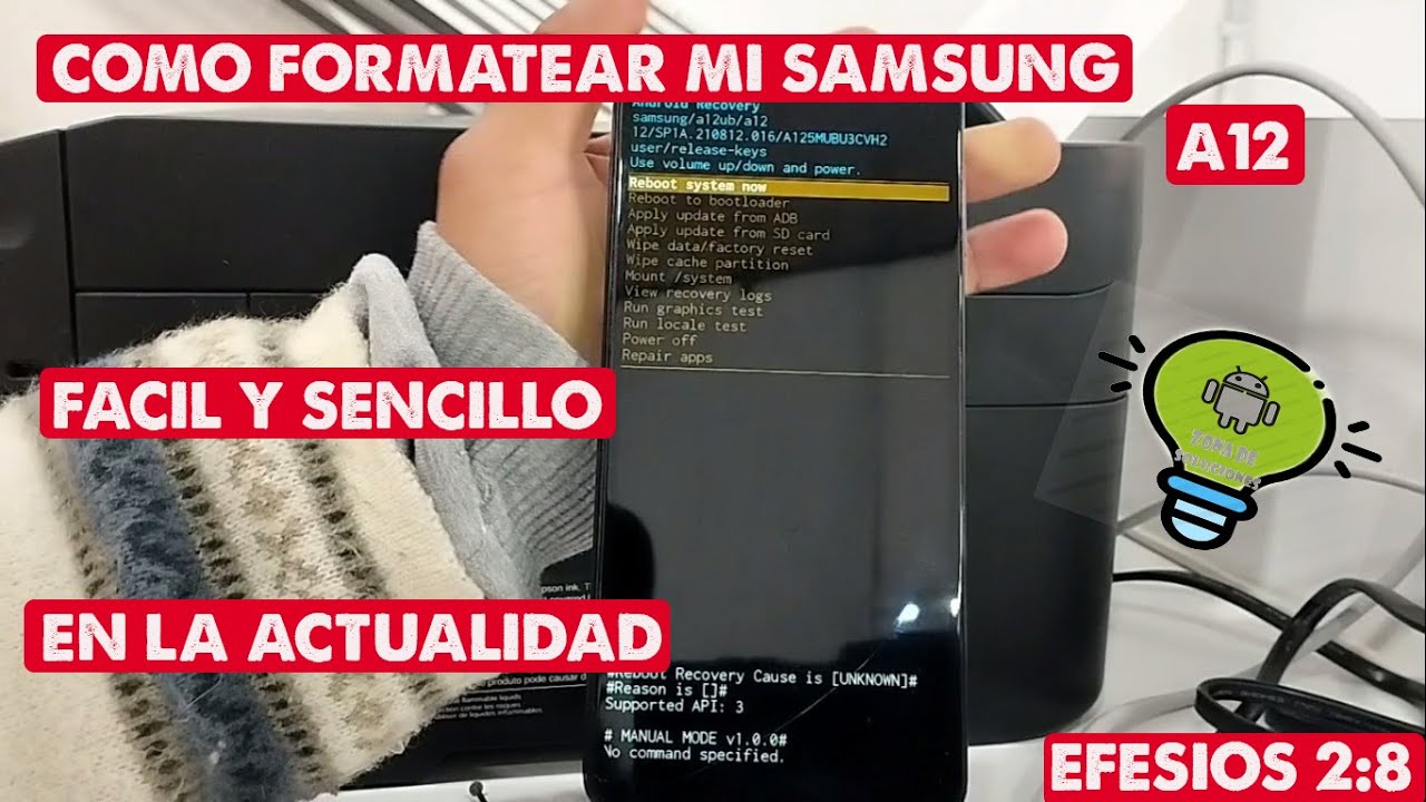 COMO FORMATEAR MI SAMSUNG A12 - HOY EN LA ACTUALIDAD -(FACIL Y SENCILLO)