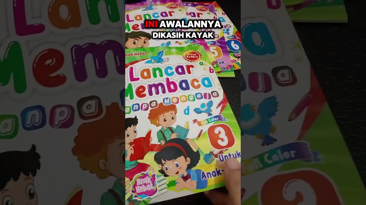 Buku Lancar Membaca Tanpa Mengeja 6 Jilid 30 ribuan