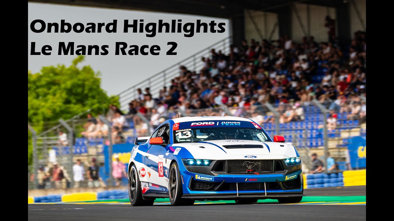 Robert Noaker's Mustang Challenge Le Mans Race 2 Onboard All 36 Passes