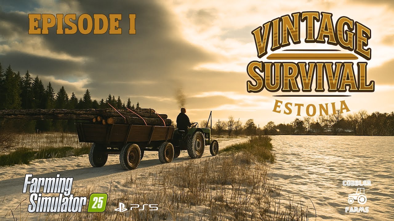 Vintage Survival Estonia | Episode 1 | PS5 | Farming Simulator 25 | FS25 | CobblerFarms