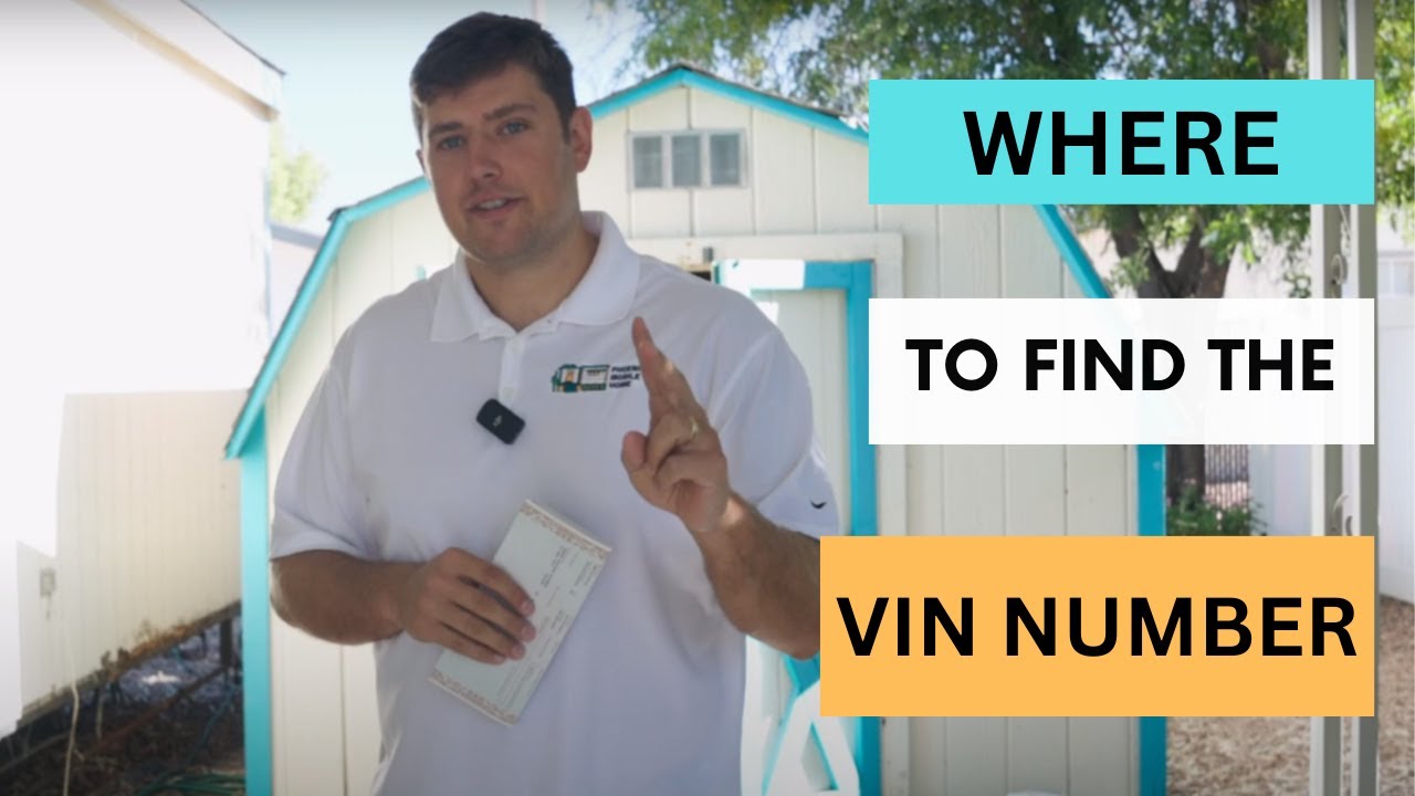 Номер VIN мобильного дома 101. Где находится номер VIN на мобильном доме?