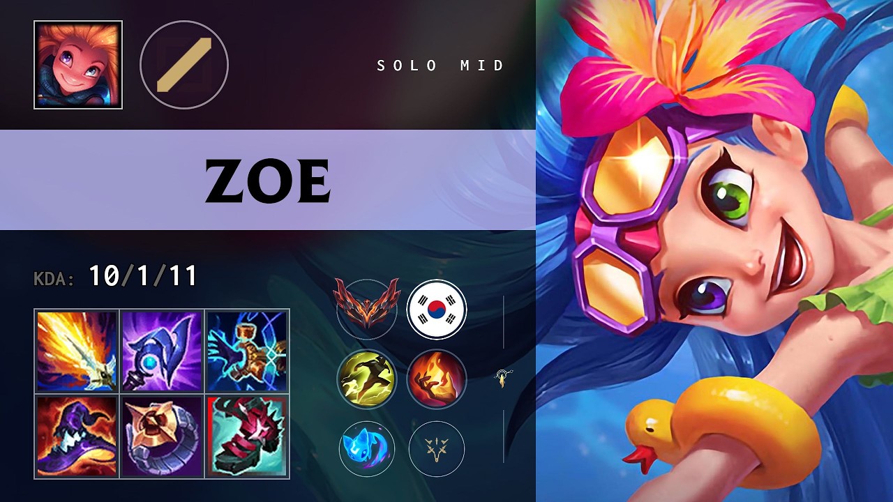 Zoe Mid vs Viktor - KR Grandmaster Patch 26.19