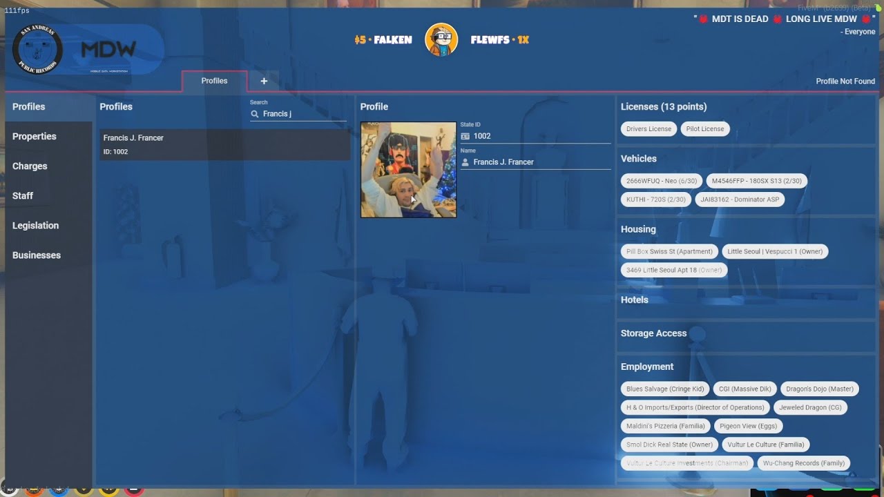 Koil Breaks after Cop Change his MDW Profile