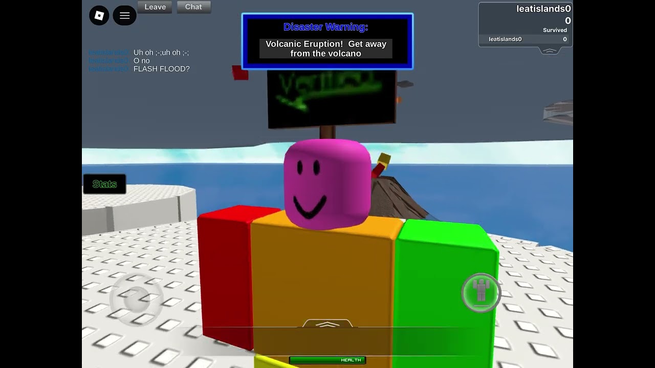 Playing natural disaster survival