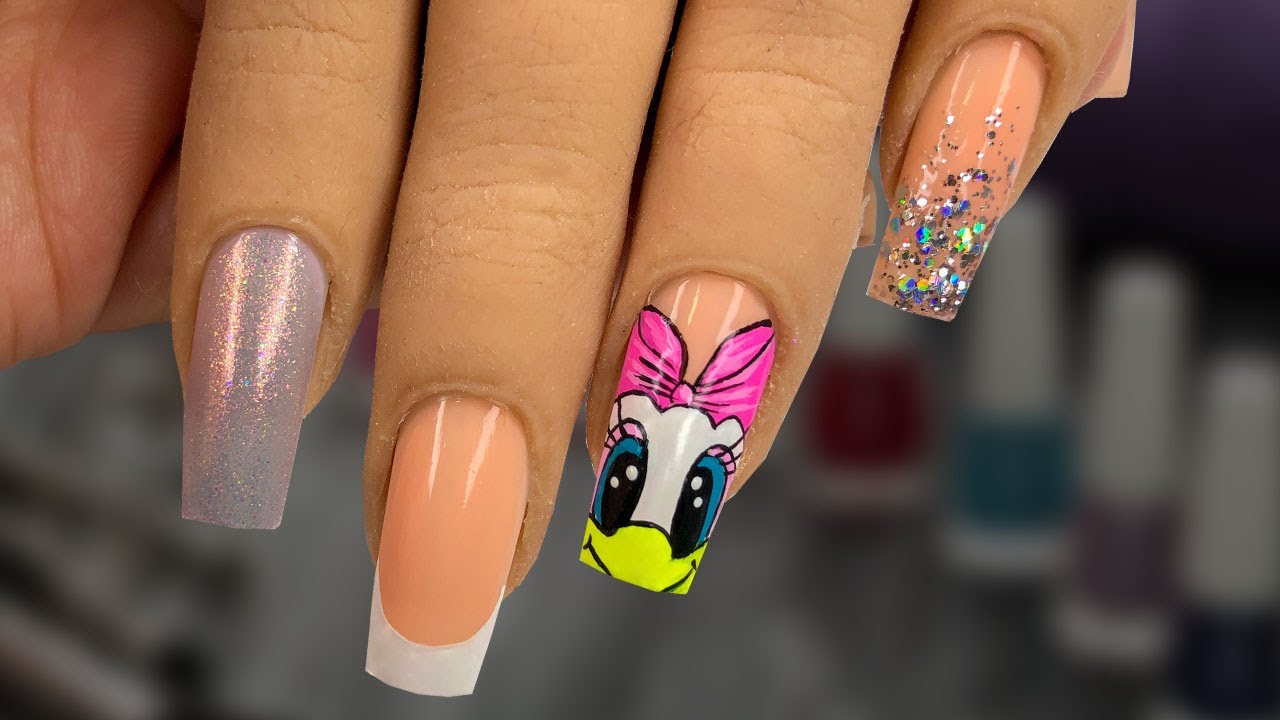 COMO HACER DIBUJOS EN LAS UÑAS FÁCIL Y RÁPIDO/ Pasos Nail Art 🤩