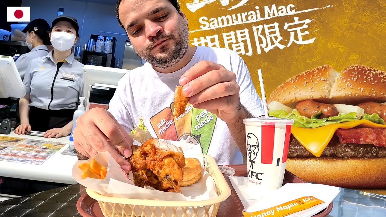 KFC si MCDONALD'S IN JAPONIA: BURGERI IEFTINI, CEI MAI BUNI CARTOFI SI PUI!