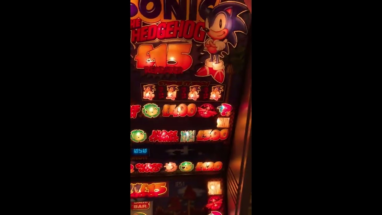 Sonic the Hedgehog Fruit Machine JPM 1999 - 25p play &pound;15 jackpot