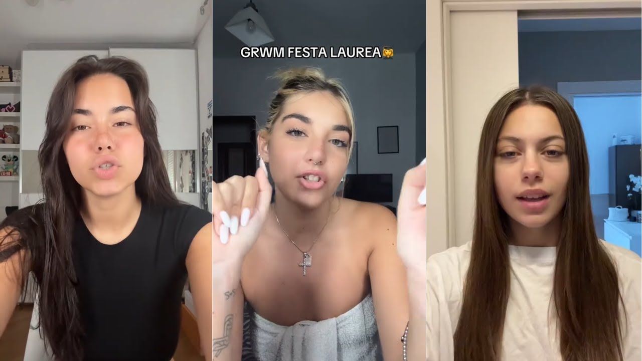 GRWM TikTok Compilation #1 (Skincare, Makeup, Outfits) Italian Edition