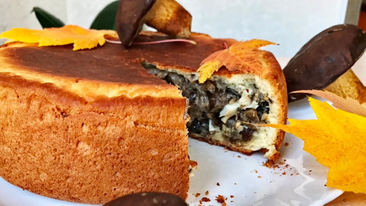 Пеку в Мультиварке! Пирог с Лесными Грибами!