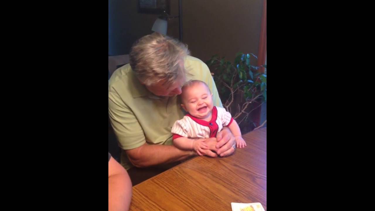 Baby Laughing Hysterically at Slapping Table