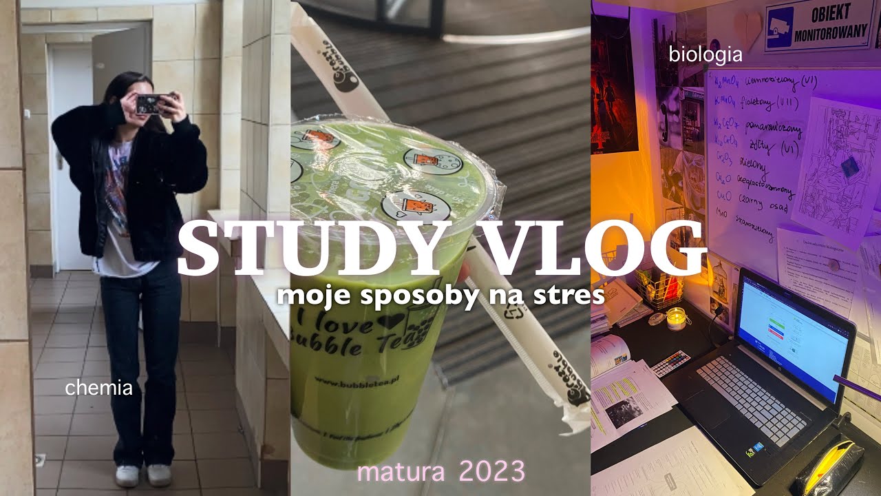 STUDY VLOG: matura, moje sposoby na stres & playlista przedmaturalna 🌱