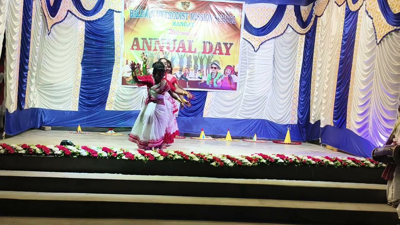 BMMS, Rangat Annual Day Celebration  2025-2026 Beehu Dance by Class 2,3 & 4