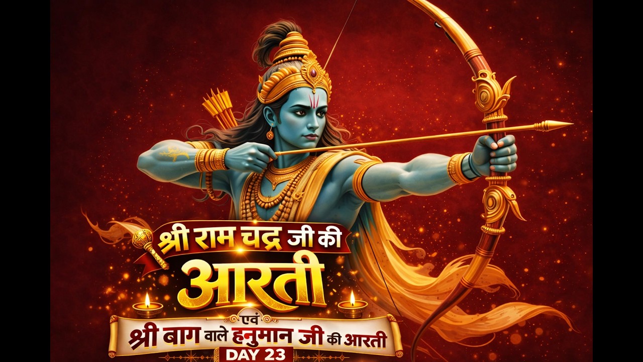 Shree Ram Ji Ki Aarti Day-23/365. 🚩🚩🌹