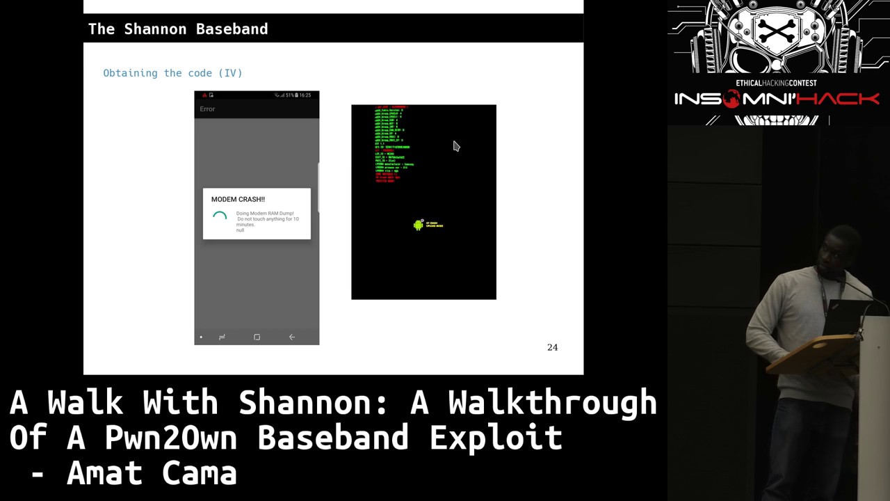 A walk with Shannon: A walkthrough of a pwn2own baseband exploit - Amat Cama