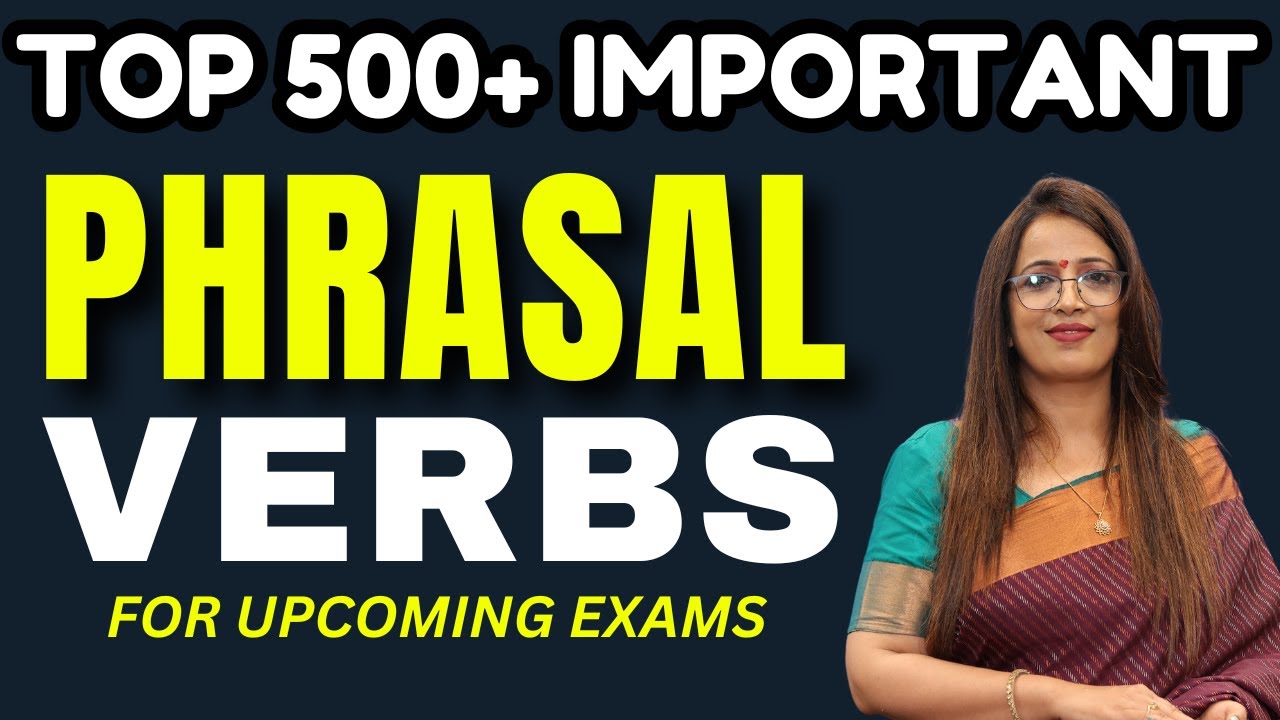 500+ Important Phrasal Verbs For Upcoming Exams | English With Rani Ma'am