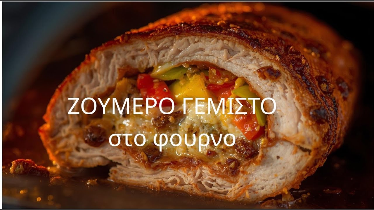 🥩 Γεμιστό Χοιρινό στο Φούρνο | Stuffed Pork in the Oven 🥩#matinascooking