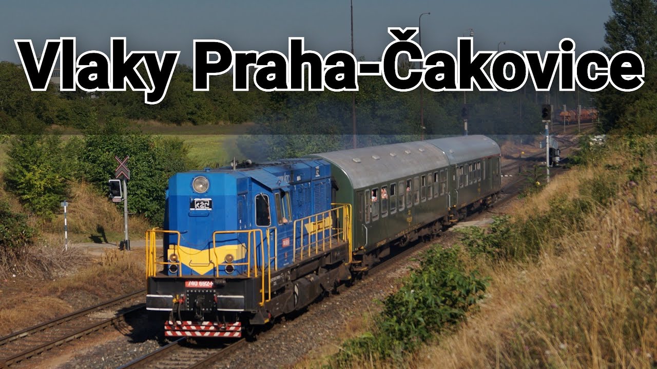 Vlaky Praha-Čakovice 11.8.2025