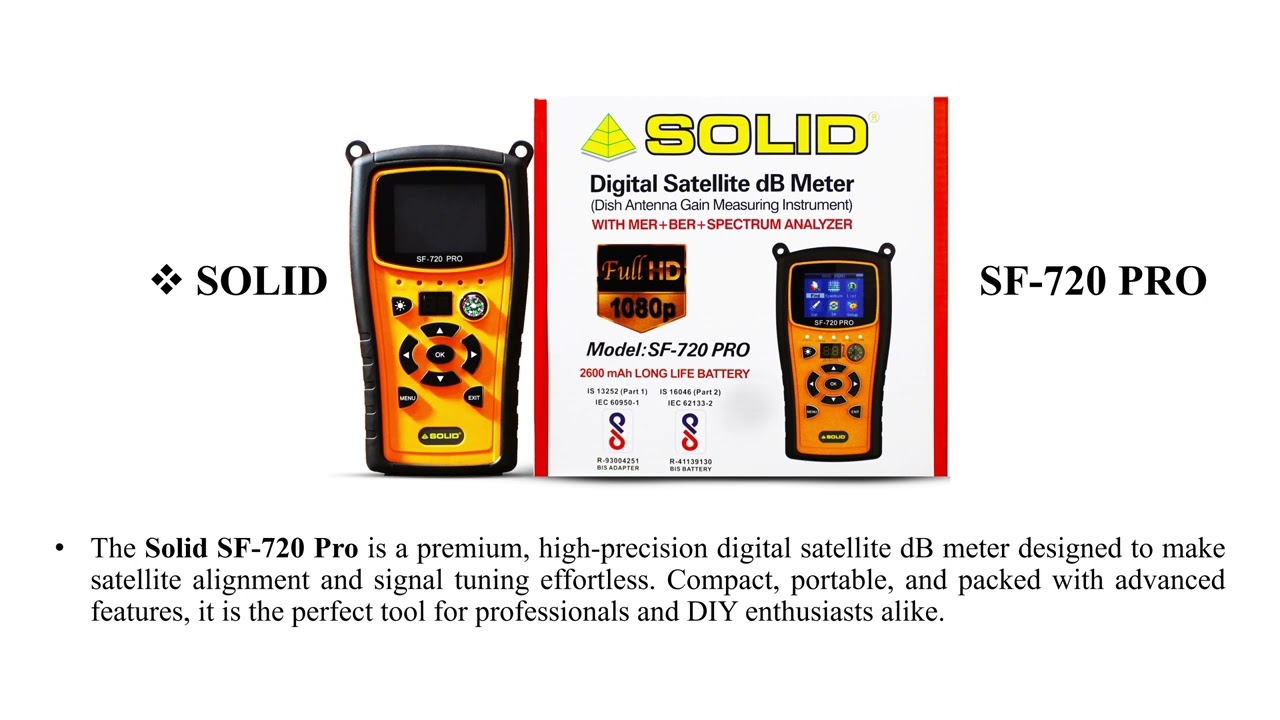 Solid SF 720 Pro Satellite Finder