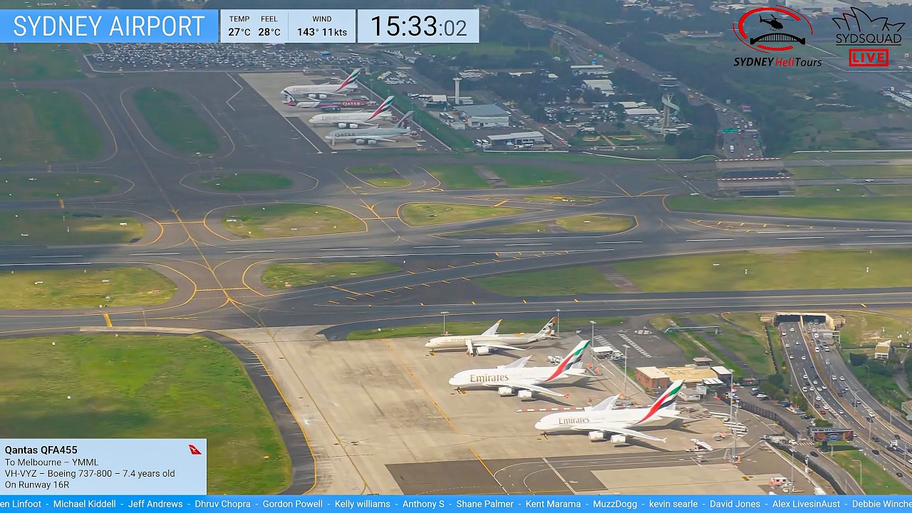 🔴LIVE - Air to Air Heli Plane Spotting @ Sydney Airport SYD @sydneyhelitours‪‬ w/Kurt +Tim  6.3.26🔴