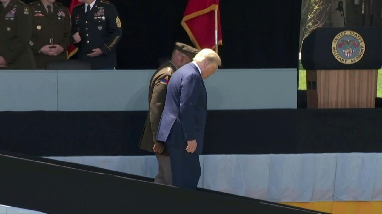 Trump's ramp walk: a 