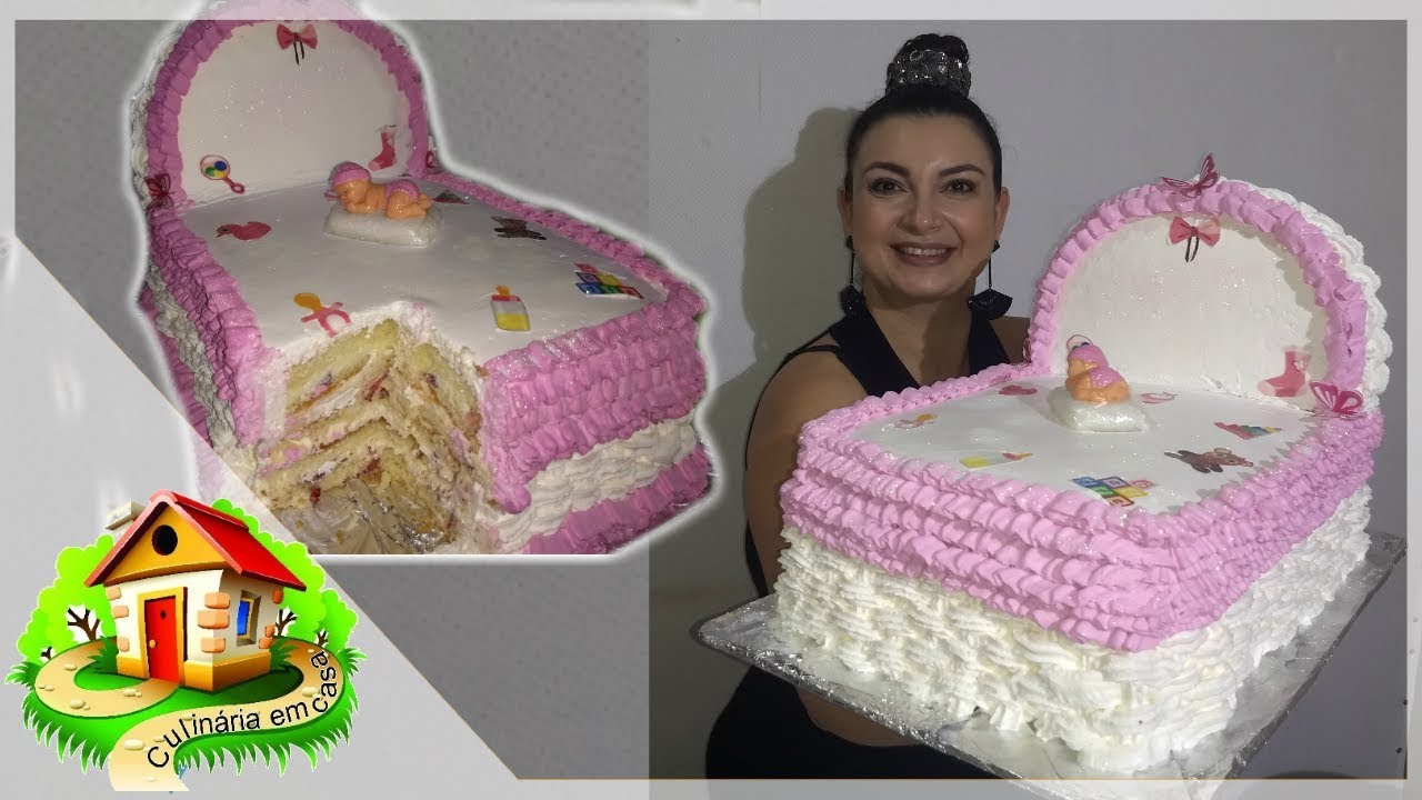 BOLO CHÁ DE BEBÊ OU CHÁ DE FRALDA - Culinária em Casa