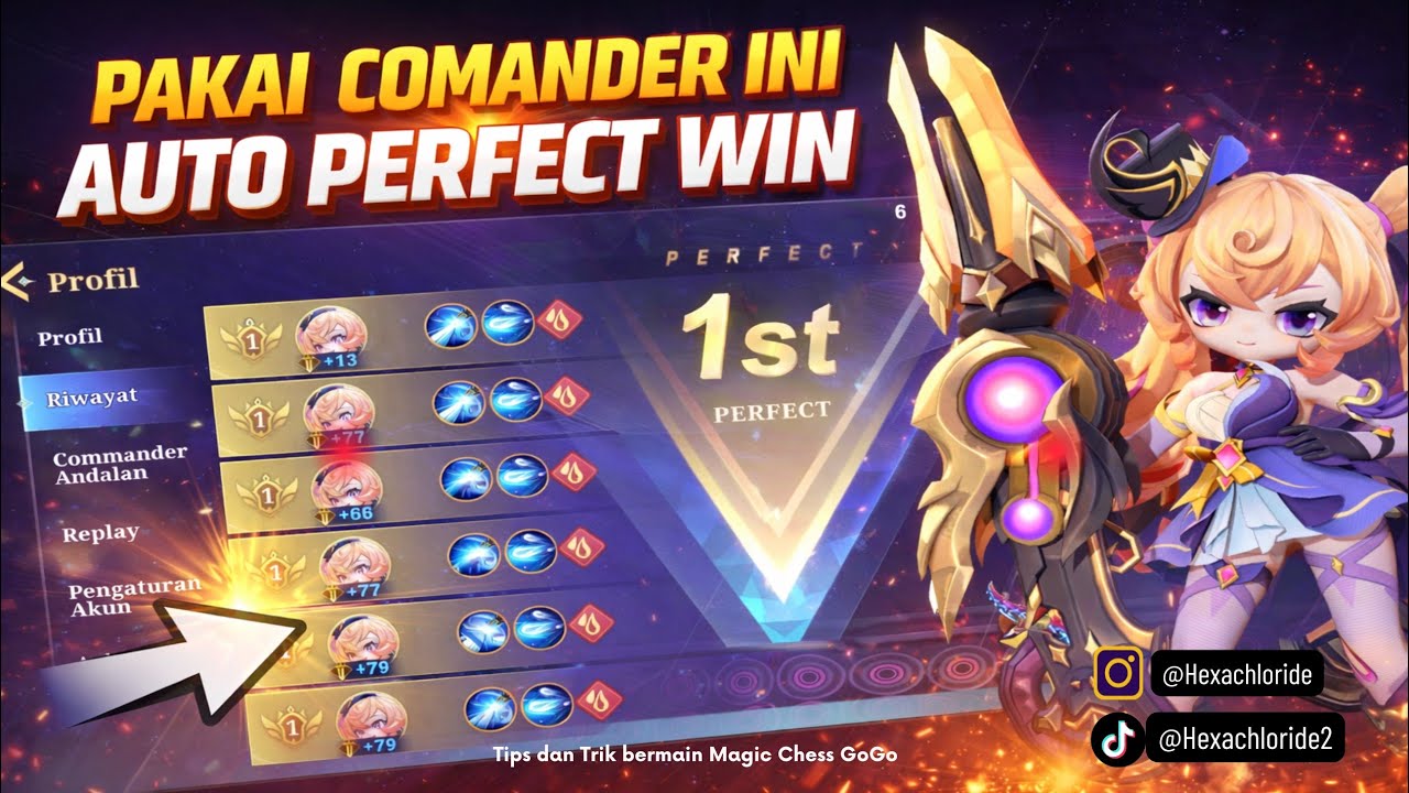 COMANDER OP SEASON 5 ❗️LAYLA 10 SYNERGI AUTO PERFECT WIN ⁉️ #magicchessgogo #mobilelegends 