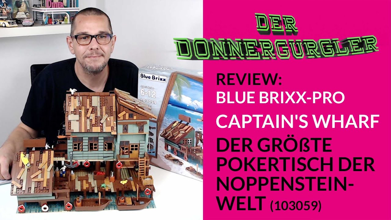 Review Blue Brixx-Pro Captain's Wharf - Der Gr&ouml;&szlig;te Pokertisch der Noppensteinwelt (103059)